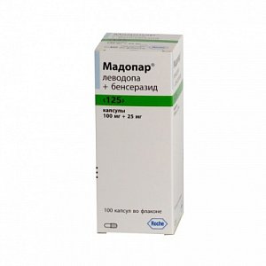 Мадопар капсулы 125 мг (100 мг+25 мг) 100 шт.