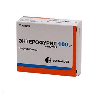 Энтерофурил капсулы 100 мг 30 шт.