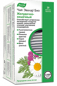 Чай Эвалар Био желудочно-кишечный 1,8 г 20 шт. фильтр-пакетики