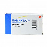 Ламиктал таблетки 100 мг 30 шт. Ламиктал