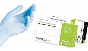 Перчатки Vogt Medical нитриловые нестерильные неопудренные р.L №100 (50 пар) фиолетовые