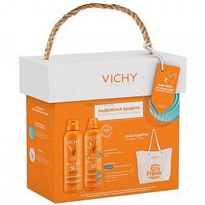 Vichy Capital Ideal Soleil Набор Защита от солнца для всей семьи 2 средства+подарок пляжная сумка