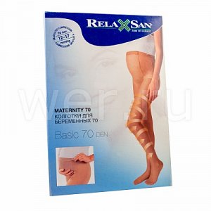 RelaxSan Колготки для беременных 70 Den р.4 телесный