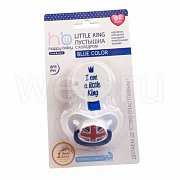 Happy Baby Соска-пустышка Little Queen силиконовая с держателем 0+ Happy Baby Соска-пустышка Little Queen силиконовая с держателем 0+