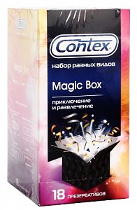 Contex Презервативы Magic Box Приключение и развлечение 18 шт. набор