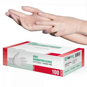 Перчатки SF Gloves виниловые нестерильные неопудренные диагностические р.ХL 100 шт. (50 пар)