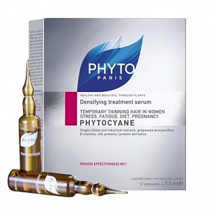 Phyto Phytocyane Сыворотка против выпадения волос реакционная ампулы 7,5 мл 12 шт.