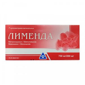 Лименда Суппозитории Вагинальные 750 Мг+200 Мг 7 Шт. - Купить В.