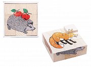 Томик Кубики Сложи рисунок Животные леса 4444-4 9 кубиков