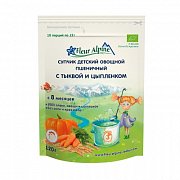 Fleur Alpine Organic Супчик овощной Пшеничный с тыквой и цыпленком с 8 мес. 120 г Fleur Alpine Organic Супчик овощной Пшеничный с тыквой и цыпленком с 8 мес. 120 г