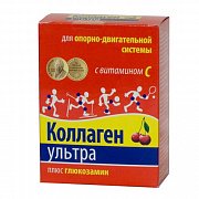 Коллаген Ультра плюс глюкозамин порошок пакетики 8 г 7 шт. Вишня (БАД) Коллаген Ультра плюс