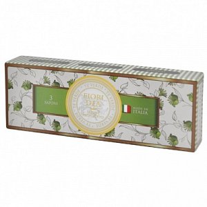 Fiori Dea Мыло Зеленый чай 100 г 3 шт. коробка картон