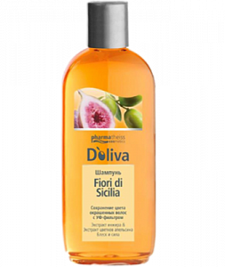 Doliva Шампунь Fiori di Sicilia Апельсин и Инжир для окрашенных волос 200 мл