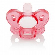 Dr Brown`s Пустышка цельносиликоновая 0-6 мес. розовая