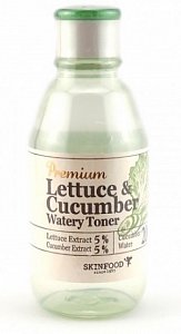 SkinFood Тонер Premium Lettuce & Cucumber увлажняющий с экстрактами листьев салата и огурца 180 мл