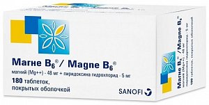 Магне B6 таблетки покрытые оболочкой 180 шт.