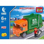 Город Мастеров ВВ-8861-R1 Конструктор Камаз, Мусоровоз 277 Деталей Город Мастеров ВВ-8861-R1 Конструктор Камаз, Мусоровоз 277 Деталей