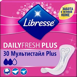 Прокладки Либресс ежедневные Daily Fresh Plus Multistyle №30