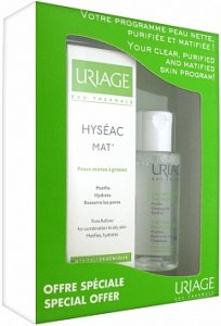 Uriage Hyseac Mat Набор Уход матирующий 40 мл + Очищающая мицеллярная вода 50 мл