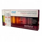 Тест д выявления 10 видов наркотиков в моче №1 Мед-экспресс-диагностика