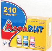 Алфавит N210 Таб. таблетки п о (трех цветов) 210 шт.