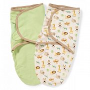 Summer Infant Конверт SwaddleMe пеленальный на липучке S M 2 шт. джунгли Summer Infant Конверт SwaddleMe пеленальный на липучке S M 2 шт. джунгли