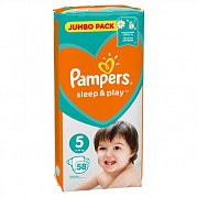Pampers Подгузники Sleep & Play Junior 11-18 кг 58 шт.