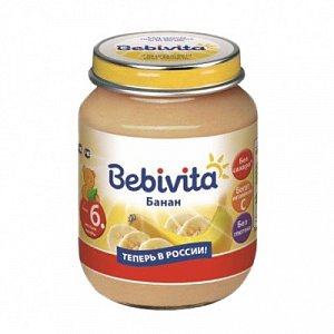 Bebivita Пюре Банан 100 г с 6 мес.