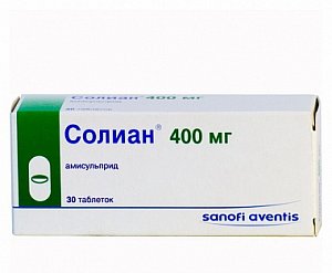 Солиан таблетки покрытые пленочной оболочкой 400 мг