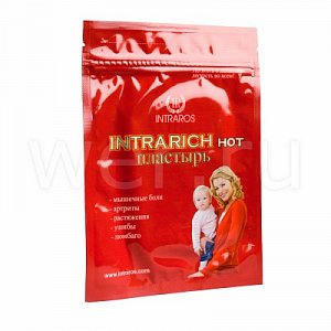 Icure Пластырь Intrarich Hot согревающий при мышечных болях 7х10 см 5 шт.