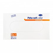 Peha-Soft Перчатки виниловые нестерильные неопудренные размер S 100 шт. (50 пар) Peha-Soft Перчатки виниловые нестерильные неопудренные размер S 100 шт. (50 пар)