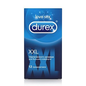 Durex Презервативы XXL гладкие увеличенного размера 12 шт.