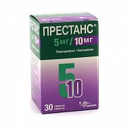 Престанс таблетки 5 мг + 10 мг (Периндоприл+Амлодипин) 30 шт. Престанс таблетки 5 мг + 10 мг (Периндоприл+Амлодипин) 30 шт.