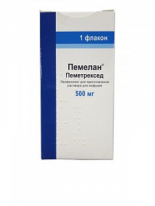 Пемелан лиофилизат для приготовления раствора для инфузий 500 мг флакон 1 шт.