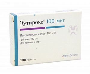 Эутирокс таблетки 100 мкг 100 шт.