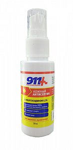 911 Кожный антисептик с хлоргексидином 30 мл
