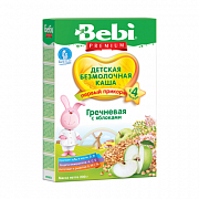 Bebi Каша безмолочная Premium гречневая с яблоком с 4 мес. 200 г