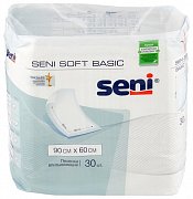 Seni Soft Basic Пеленки для взрослых 90х60 см 30 шт. Seni Soft Basic Пеленки для взрослых 90х60 см 30 шт.