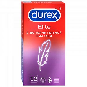 Durex Презервативы Elite сверхтонкие с дополнительной смазкой 12 шт.