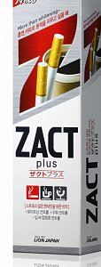 Lion Zact Зубная паста с эффектом отбеливания кофейного и никотинового налета 150 г