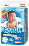 Genki Подгузники Premium Soft S (4-8 кг) 72 шт.