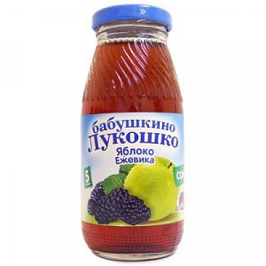 Бабушкино лукошко Сок яблоко и ежевика с 5 мес. 200 мл