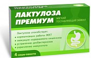 Лактулоза премиум порошок для приготовления раствора внутрь саше 4 шт с мерной ложкой