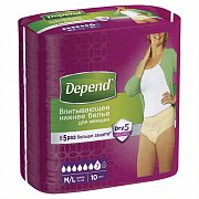Depend Подгузники-трусики для женщин M L 10 шт.