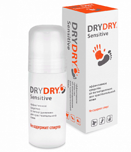 DRYDRY [Драй Драй] Sensitive антиперспирант ролл-он для чувствительной кожи 50 мл