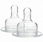 Dr Brown`s Соски силиконовые для бутылочек с широким горлом от 9 мес. 2 шт.