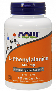 NOW L-фенилаланин капсулы 500 мг 60 шт. (БАД)