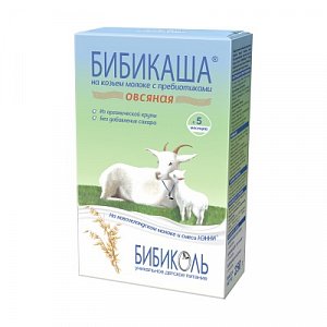 БибиКаша Каша овсяная на козьем молоке с 5 мес. 200 г