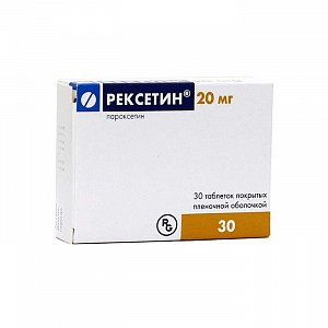 Рексетин таблетки покрытые пленочной оболочкой 20 мг 30 шт.