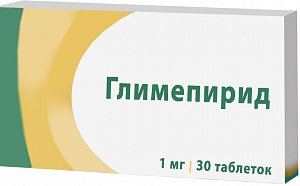 Глимепирид таблетки 1 мг 30 шт. Озон